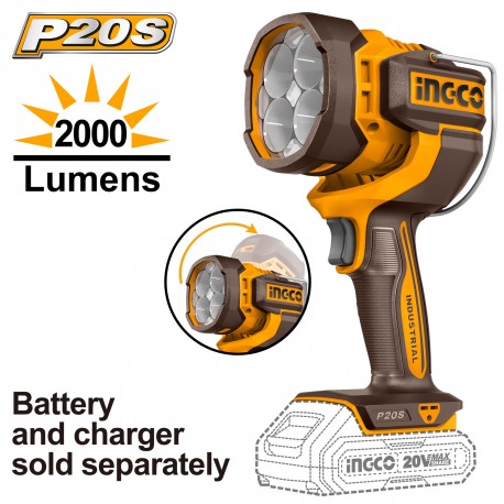 LAMPADA DA LAVORO A BATTERIA 20V NUDO